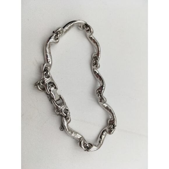 Vintage BOGOFF Silver Tone Crystal Necklace Bracelet Earring Set in Original Box - Picture 8 of 10